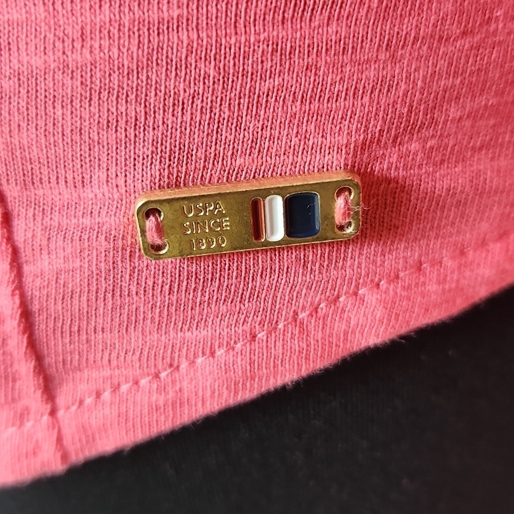 U.S. Polo Assn Pink Button Down Top - Picture 9 of 13